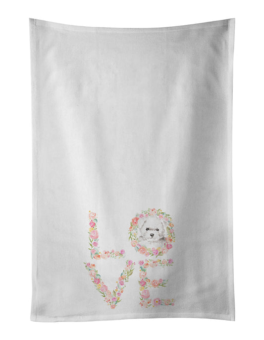 Buy this Bichon Frise #5 LOVE Kitchen Towel Set of 2