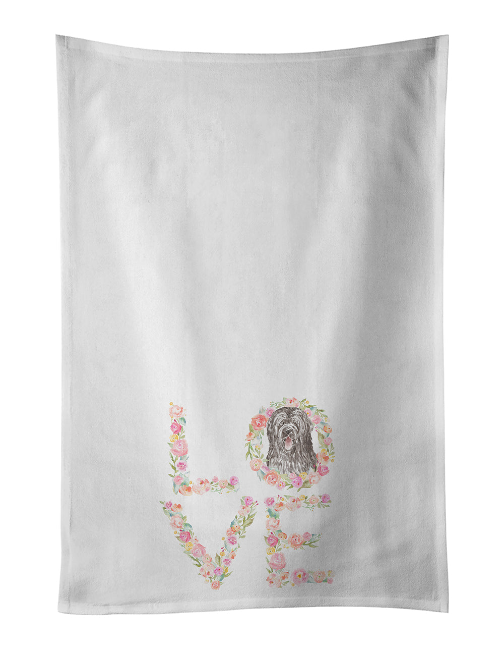 Buy this Briard #6 LOVE Kitchen Towel Set of 2
