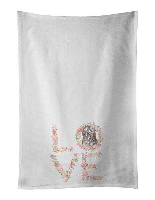 Buy this Briard #6 LOVE Kitchen Towel Set of 2