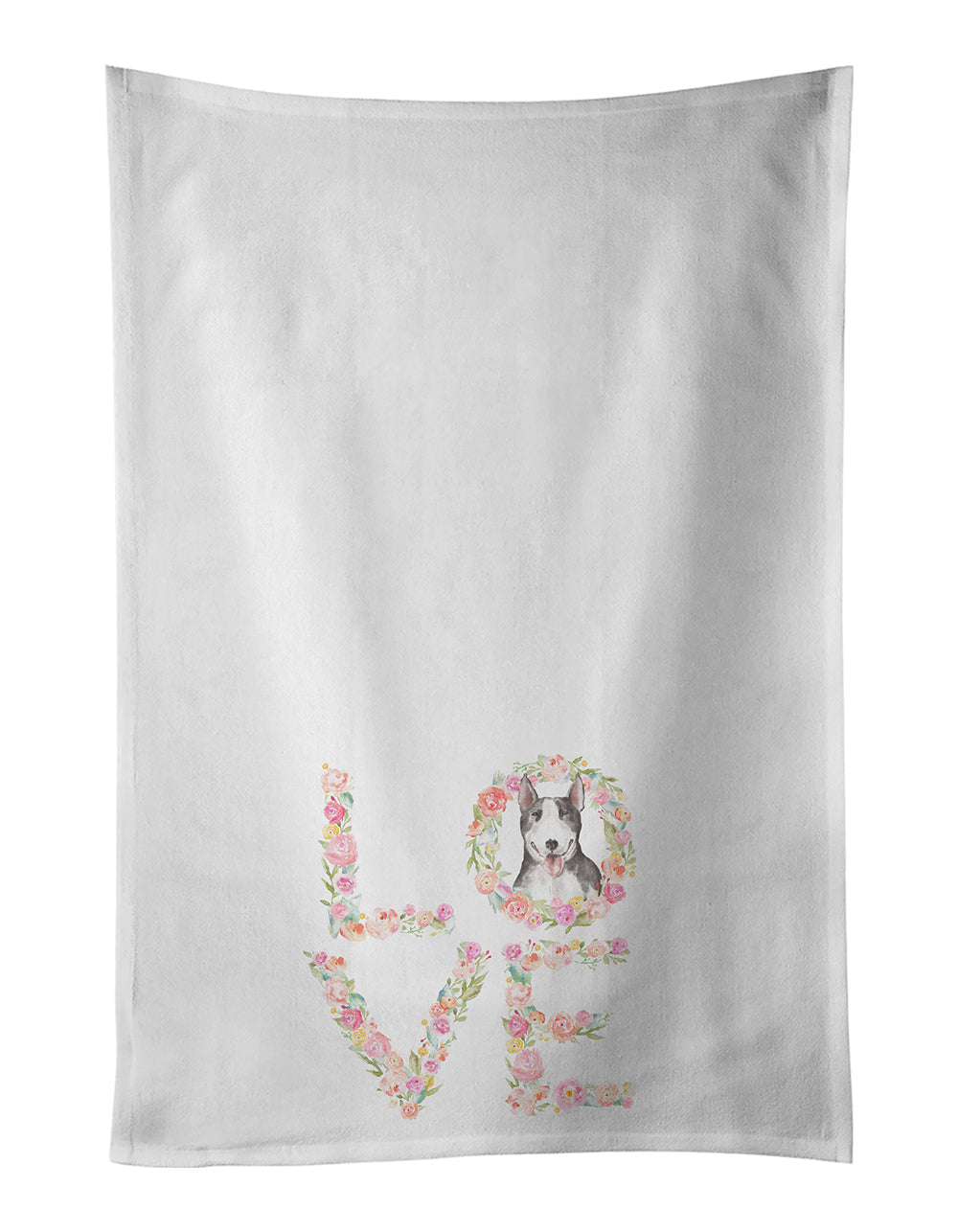 Buy this Bull Terrier #7 LOVE Kitchen Towel Set of 2