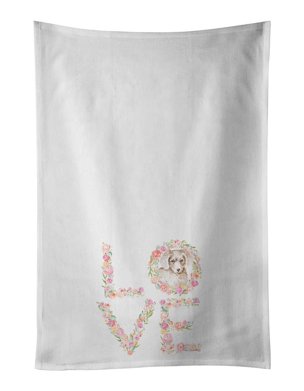 Buy this Dachshund #10 LOVE Kitchen Towel Set of 2