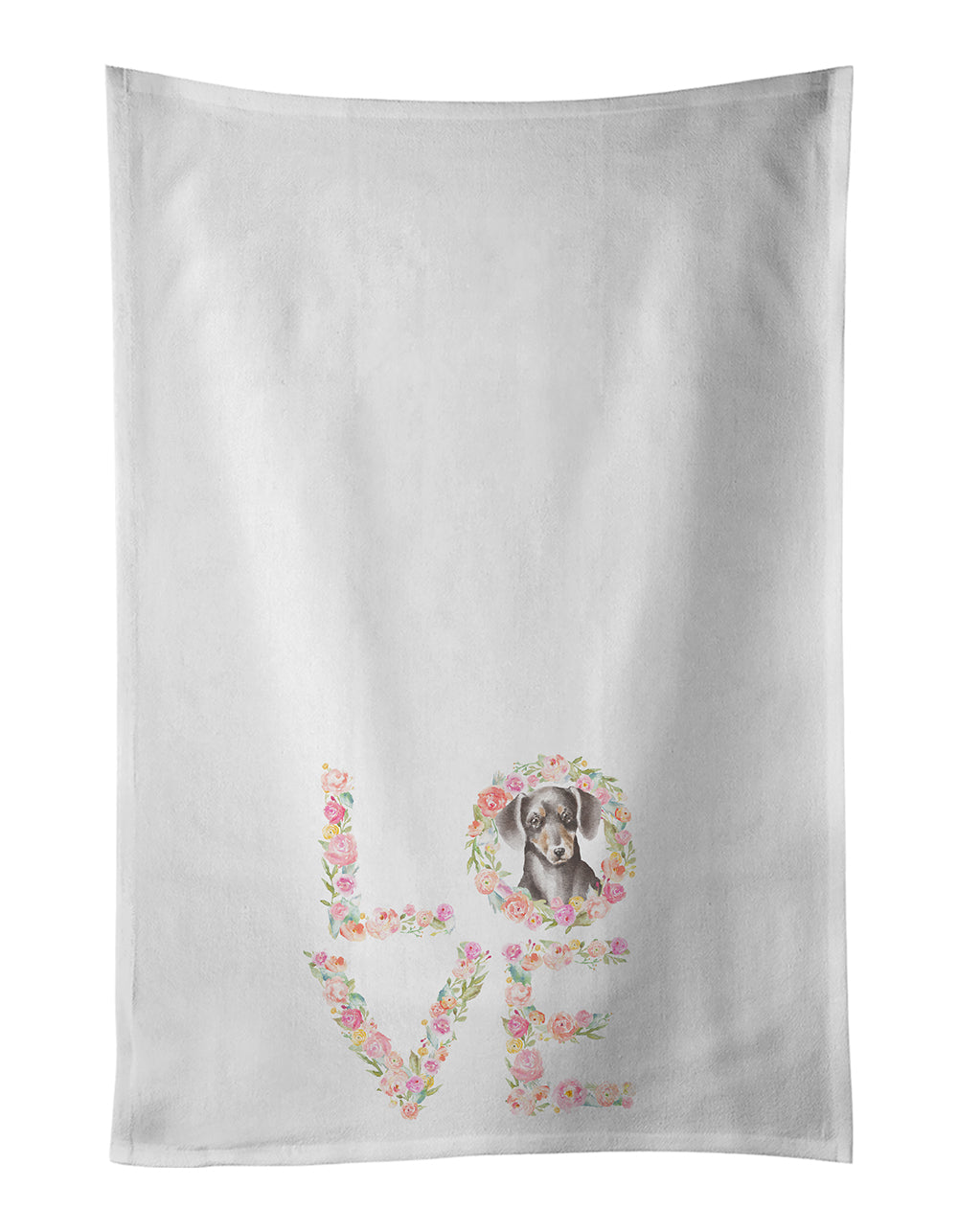 Buy this Dachshund #13 LOVE Kitchen Towel Set of 2