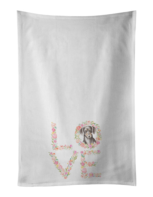 Buy this Dachshund #13 LOVE Kitchen Towel Set of 2