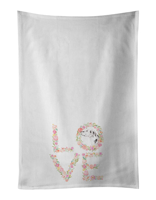 Buy this Dalmatian #4 LOVE Kitchen Towel Set of 2