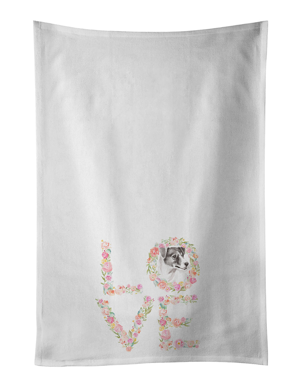 Buy this Jack Russell Terrier #1 LOVE Kitchen Towel Set of 2