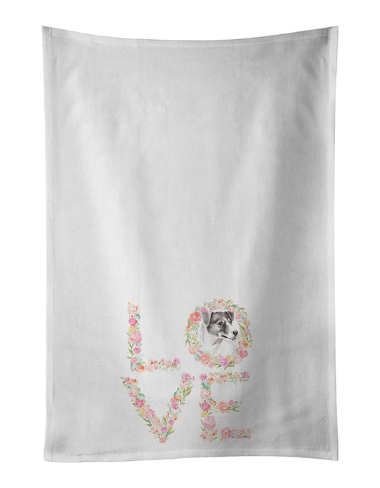 Buy this Jack Russell Terrier #1 LOVE Kitchen Towel Set of 2