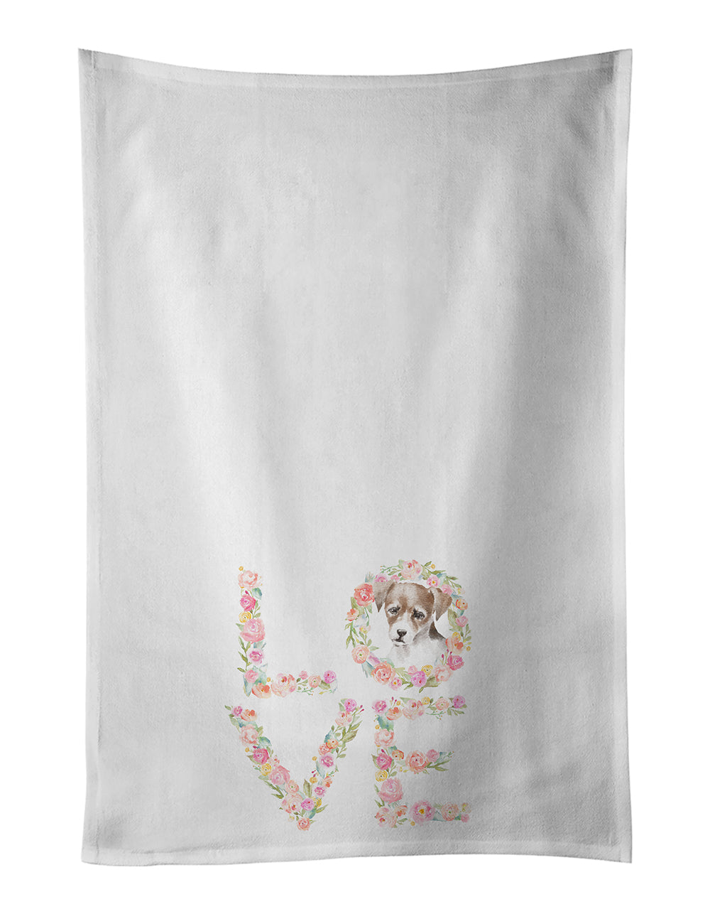 Buy this Jack Russell Terrier #2 LOVE Kitchen Towel Set of 2