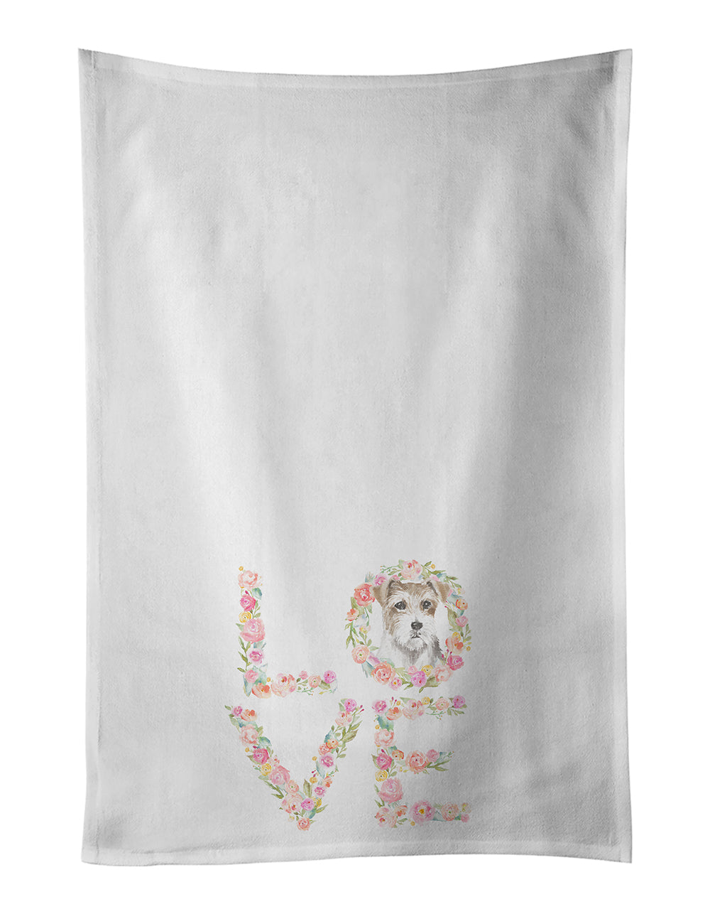 Buy this Jack Russell Terrier #8 LOVE Kitchen Towel Set of 2