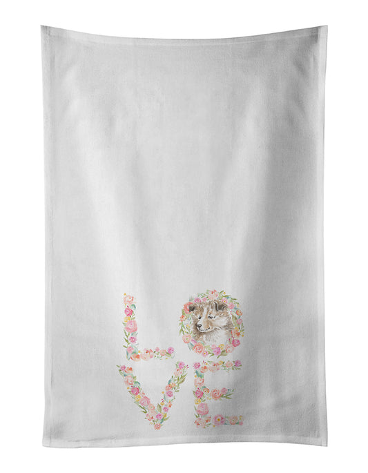 Buy this Sheltie #2 LOVE Kitchen Towel Set of 2