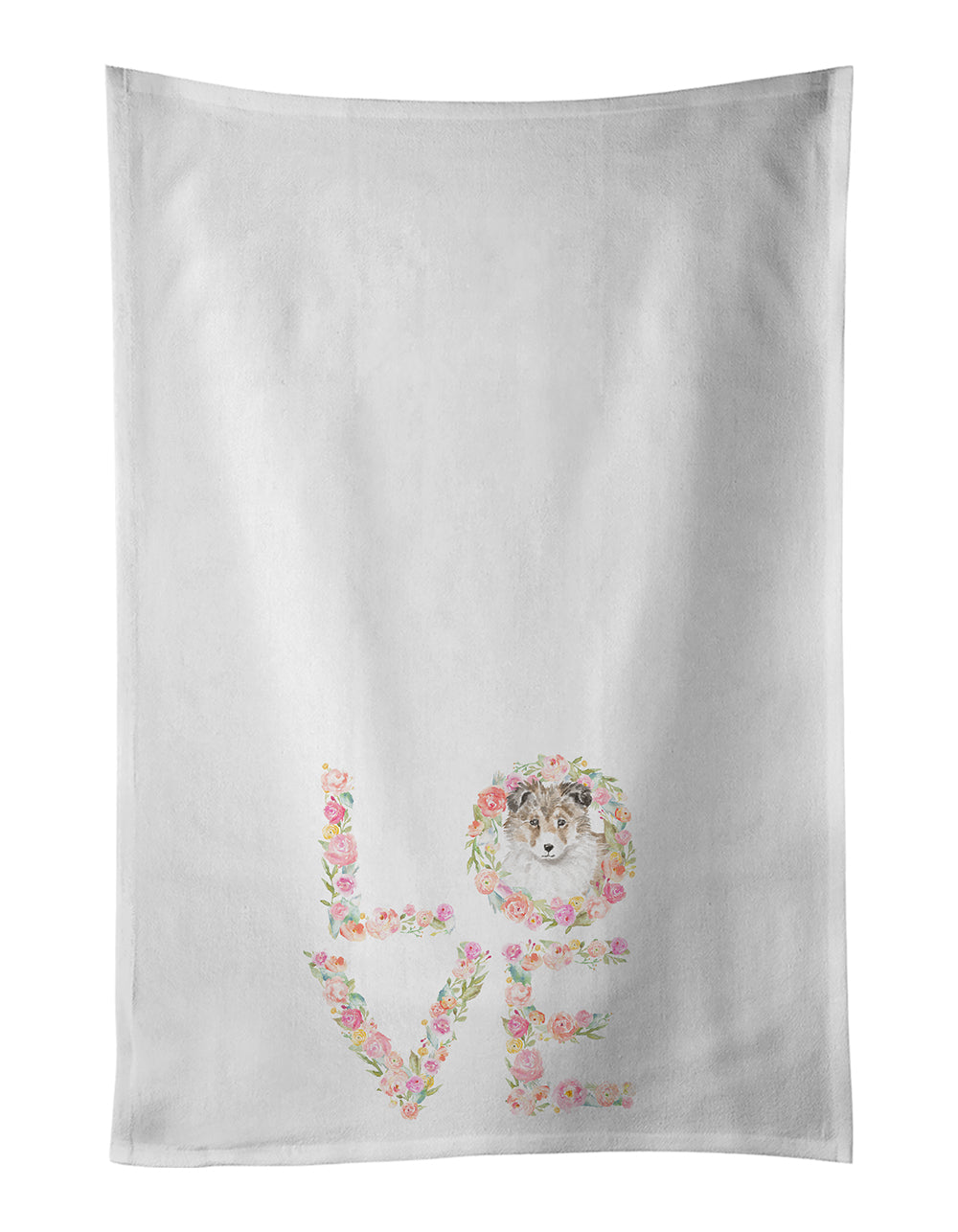 Buy this Sheltie #3 LOVE Kitchen Towel Set of 2