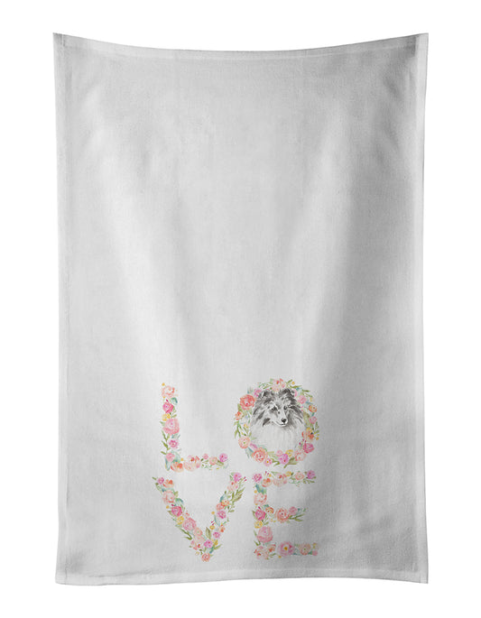 Buy this Sheltie #7 LOVE Kitchen Towel Set of 2