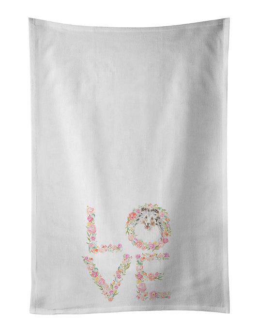 Buy this Sheltie #9 LOVE Kitchen Towel Set of 2