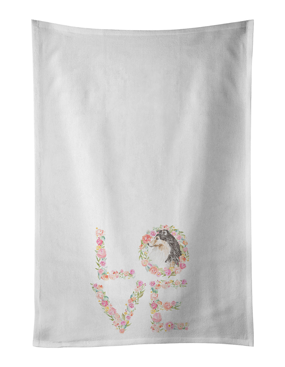 Buy this Sheltie #10 LOVE Kitchen Towel Set of 2