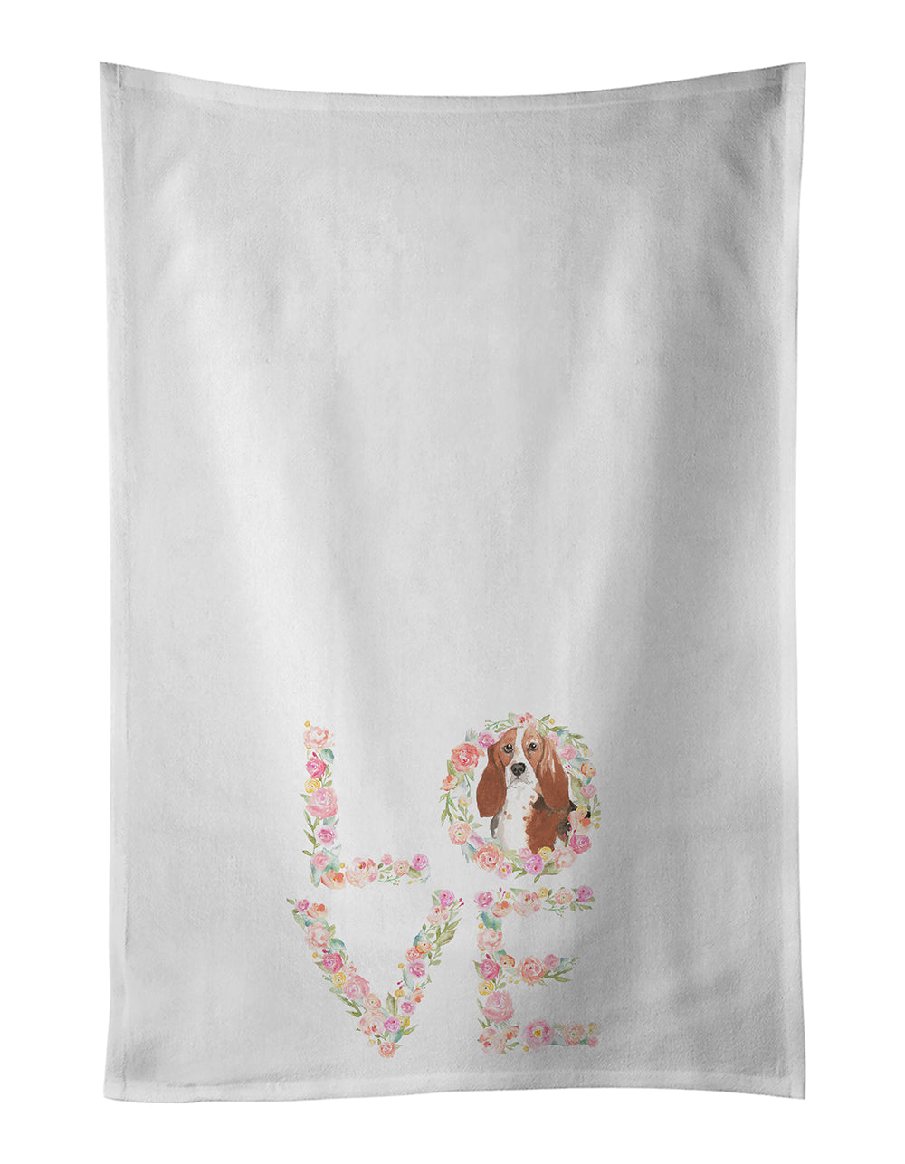 Buy this Basset Hound #2 Love Kitchen Towel Set of 2