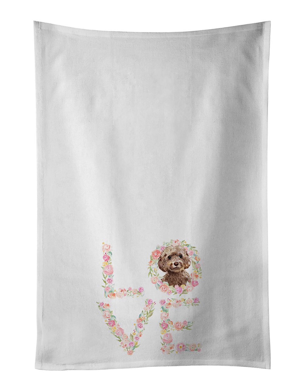 Buy this Brown Cockapoo Love Kitchen Towel Set of 2