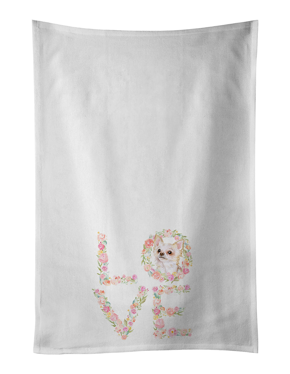 Buy this Longhaired Chihuahua Love Kitchen Towel Set of 2