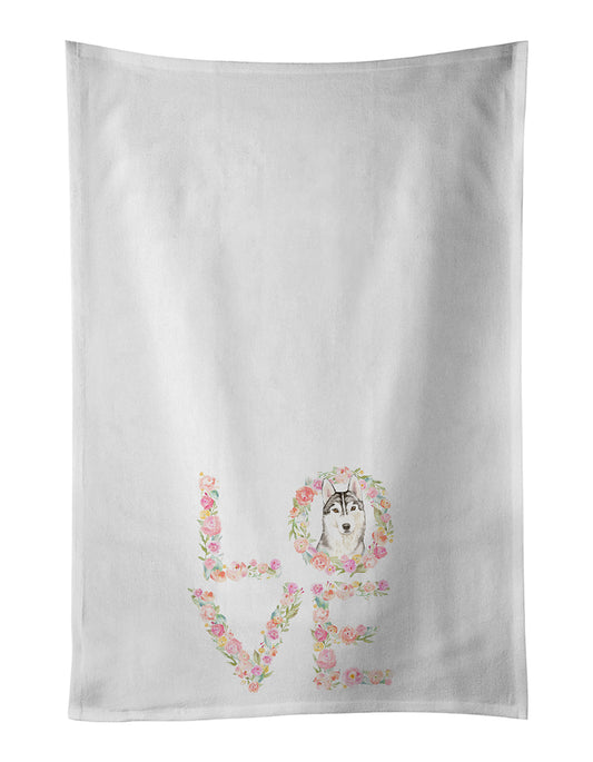 Buy this Siberian Husky Love Kitchen Towel Set of 2