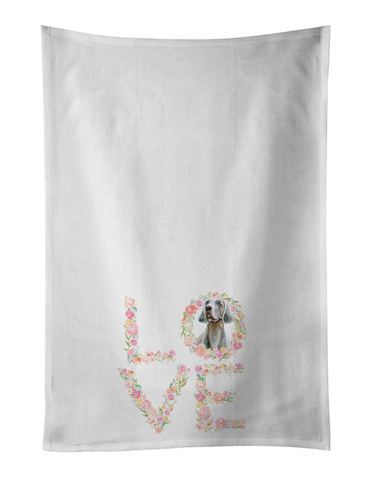 Buy this Weimaraner #2 Love Kitchen Towel Set of 2