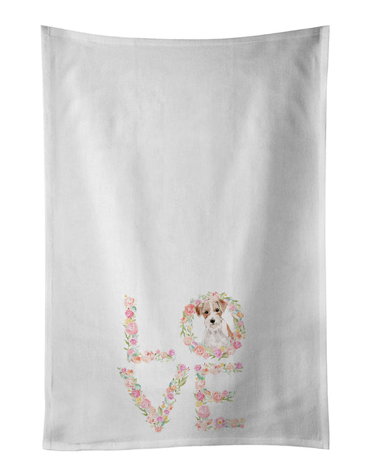 Buy this Jack Russell Terrier Love Kitchen Towel Set of 2