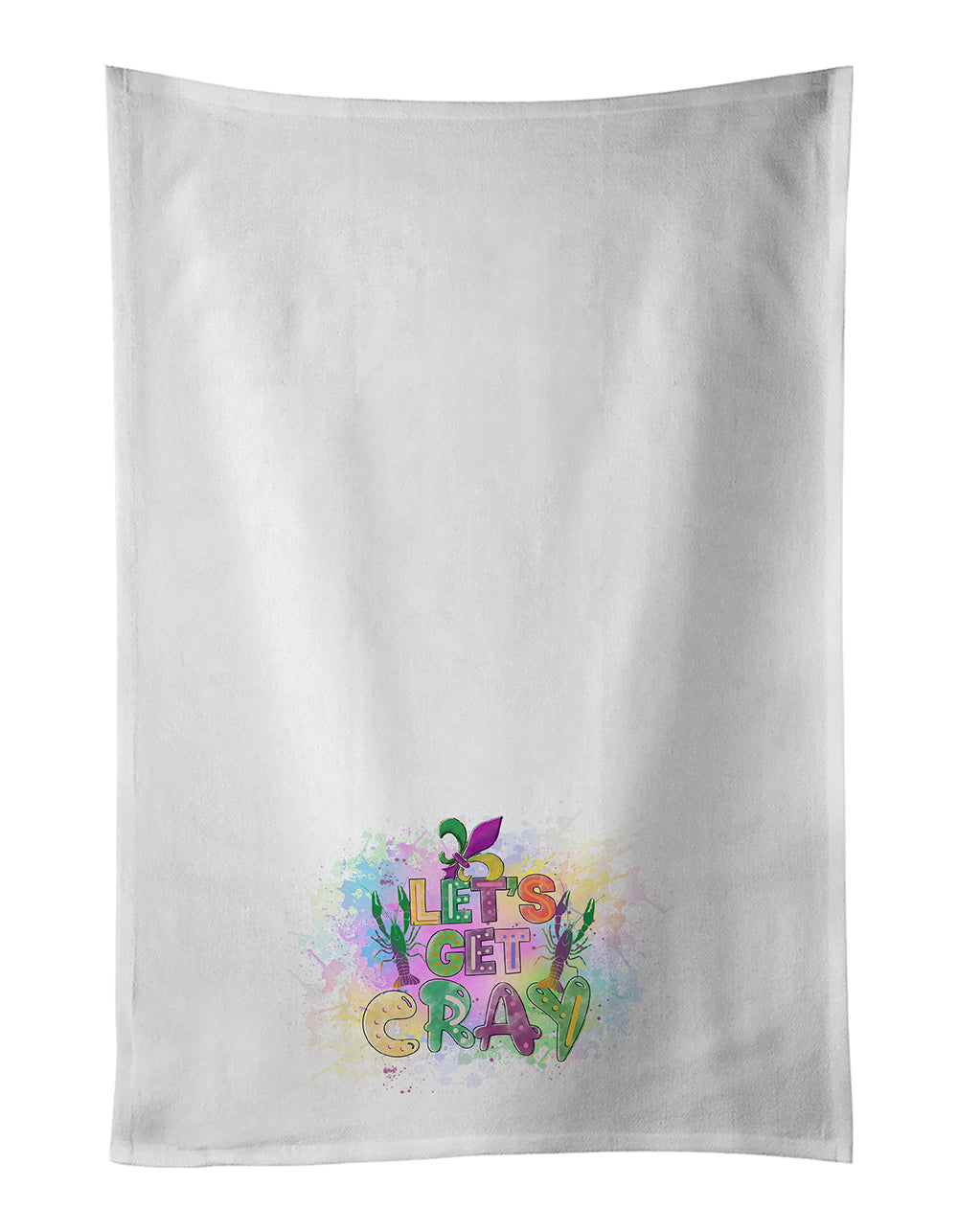 Buy this Let's Get Cray Mardi Gras Kitchen Towel Set of 2