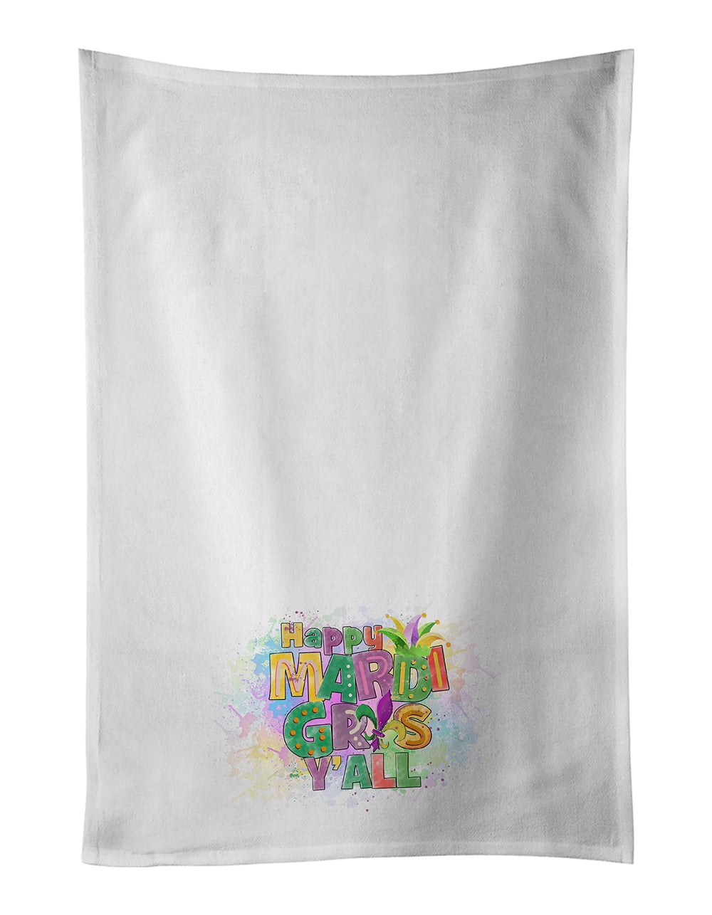 Buy this Happy Mardi Gras Y'all Kitchen Towel Set of 2