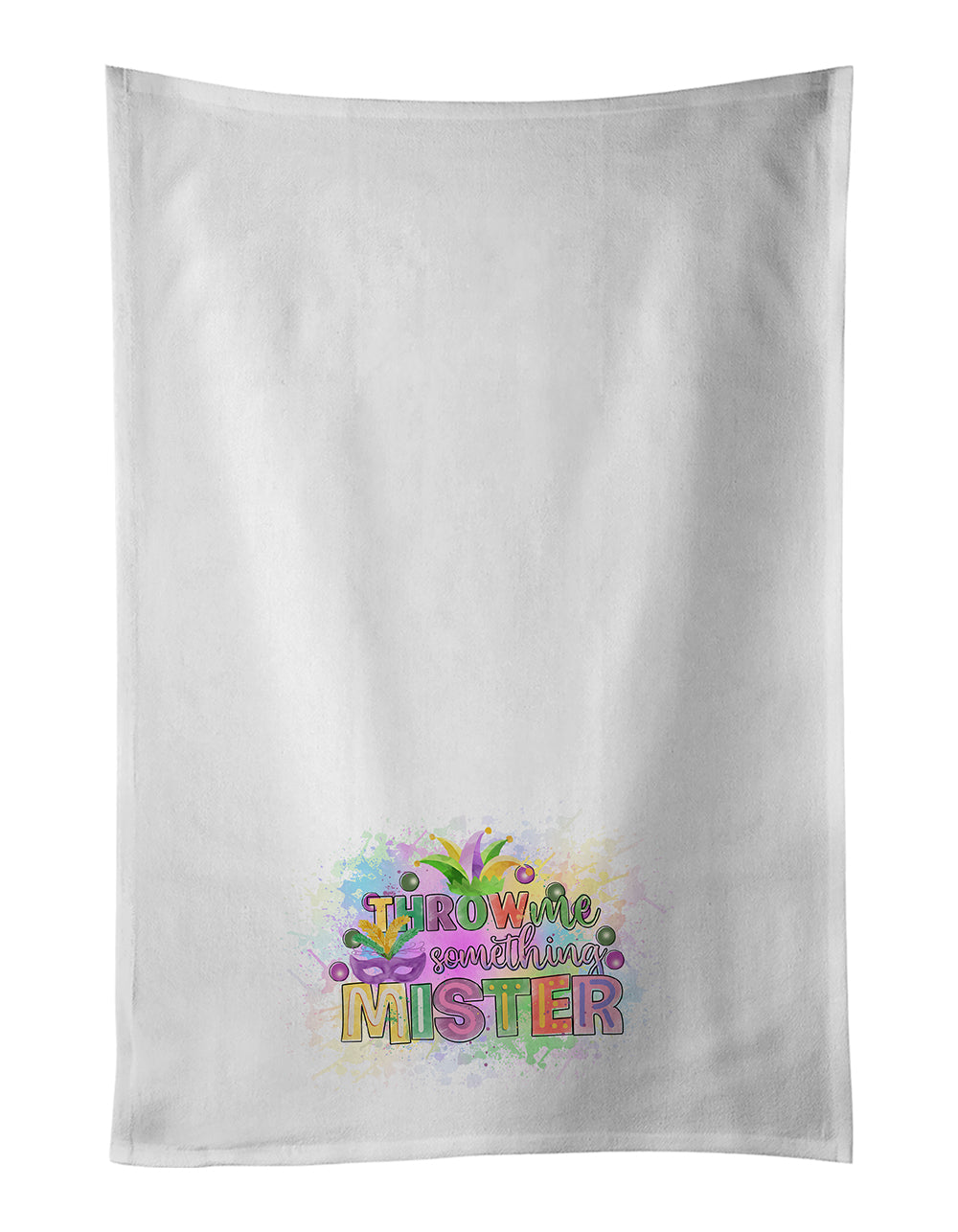 Buy this Throw me Somethin Mister Mardi Gras Kitchen Towel Set of 2