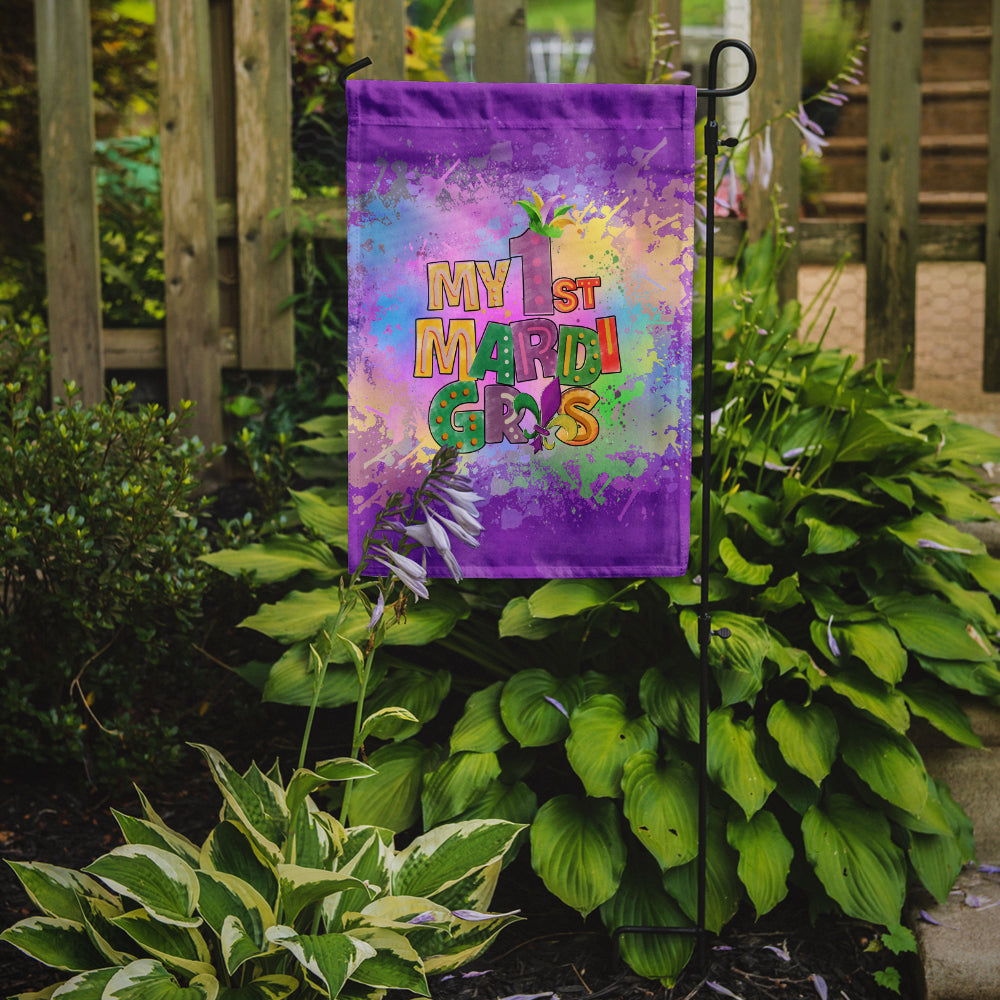 My 1st Mardi Gras Garden Flag
