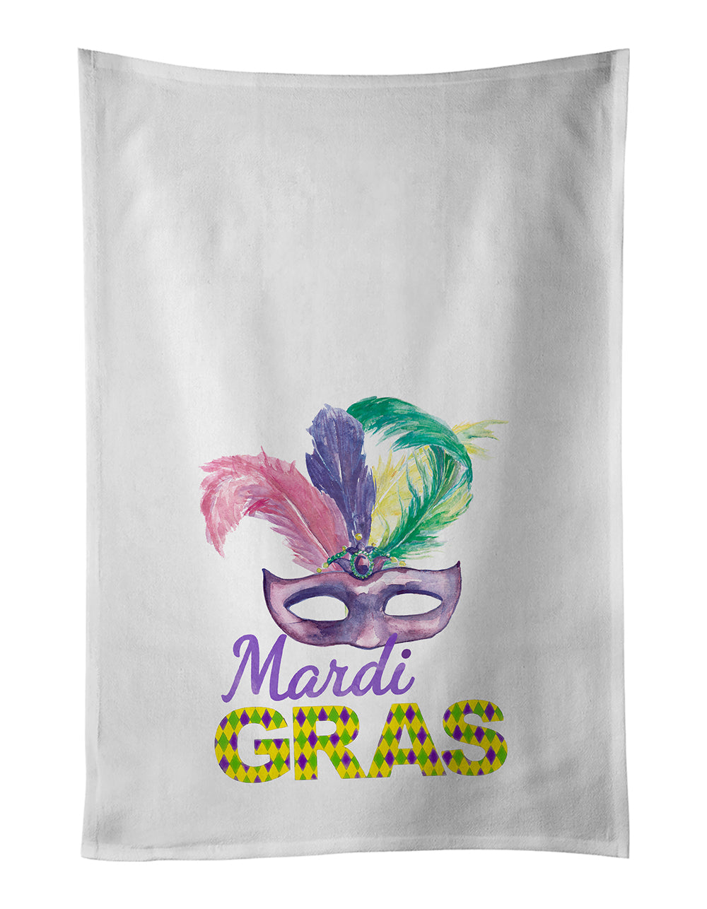 Buy this Purple Mask Mardi Gras Kitchen Towel Set of 2