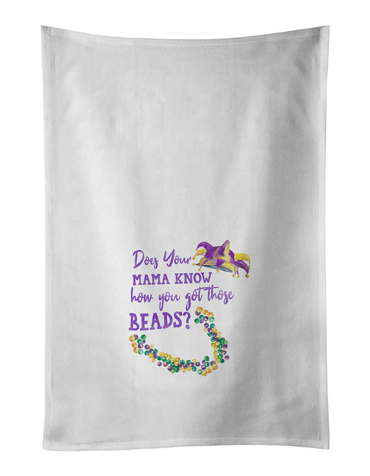 Buy this Does your Mother Know Mardi Gras Kitchen Towel Set of 2