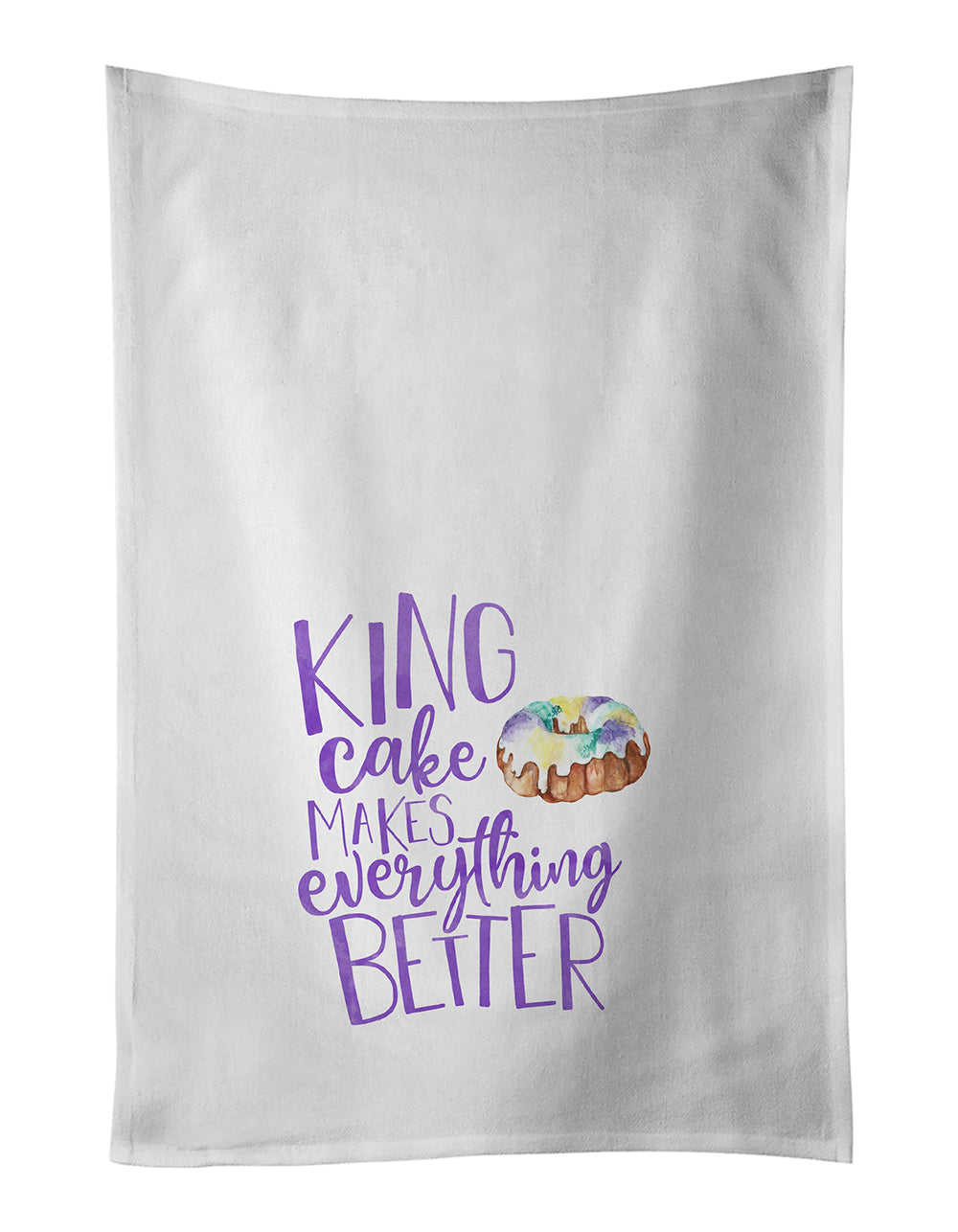 Buy this King Cake Makes Mardi Gras Kitchen Towel Set of 2