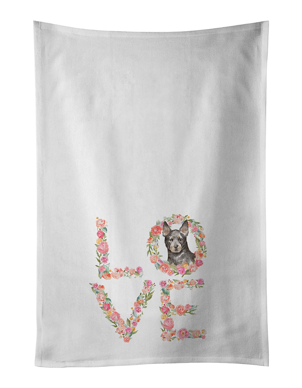 Buy this Australian Cattle Dog Love Kitchen Towel Set of 2