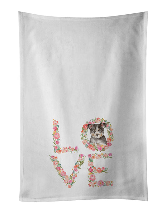 Buy this Australian Cattle Dog Puppy Love Kitchen Towel Set of 2