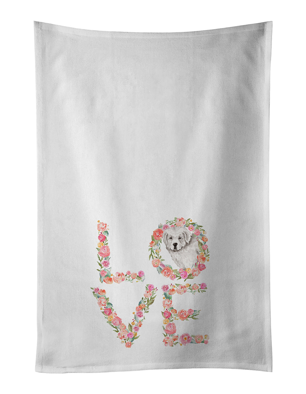 Buy this Great Pyrenees #5 Love Kitchen Towel Set of 2