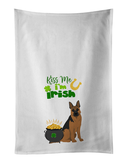 Buy this Black and Tan German Shepherd St. Patrick's Day Kitchen Towel Set of 2