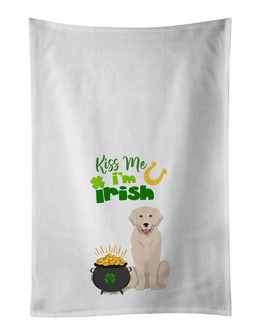 Buy this Cream Golden Retriever St. Patrick's Day Kitchen Towel Set of 2