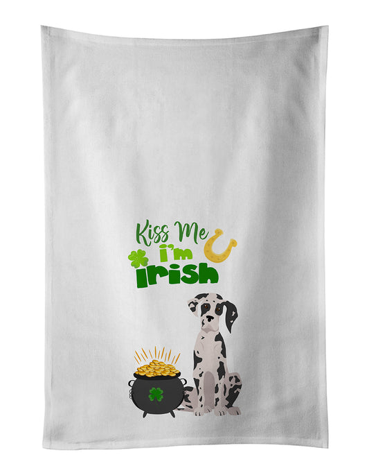 Buy this Harlequin Great Dane St. Patrick's Day Kitchen Towel Set of 2