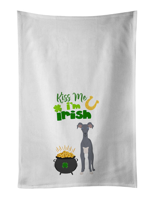 Buy this Gray Italian Greyhound St. Patrick's Day Kitchen Towel Set of 2