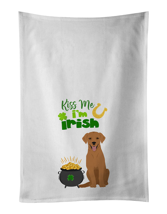 Buy this Red Fox Labrador Retriever St. Patrick's Day Kitchen Towel Set of 2