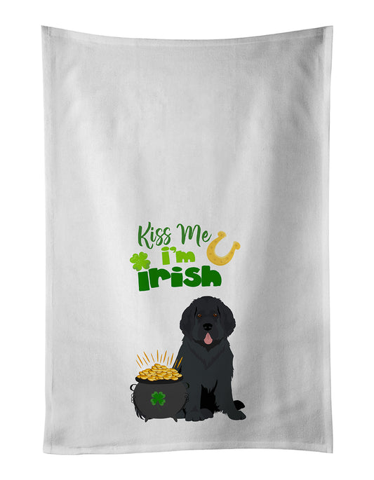 Buy this Black Newfoundland St. Patrick's Day Kitchen Towel Set of 2