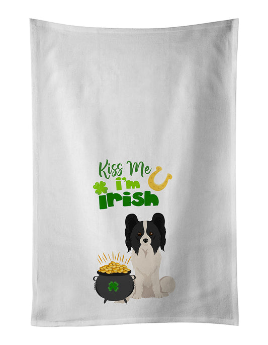 Buy this Black and White Papillon St. Patrick's Day Kitchen Towel Set of 2