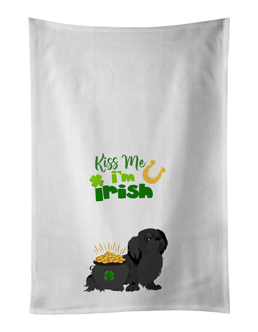 Buy this Black Pekingese St. Patrick's Day Kitchen Towel Set of 2