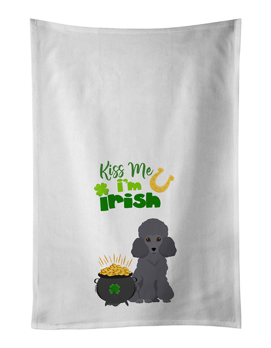 Buy this Toy Grey Poodle St. Patrick's Day Kitchen Towel Set of 2