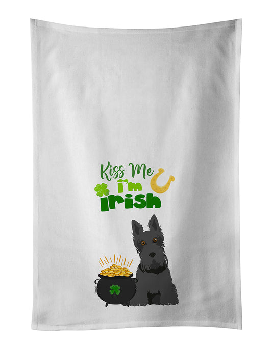 Buy this Black Scottish Terrier St. Patrick's Day Kitchen Towel Set of 2