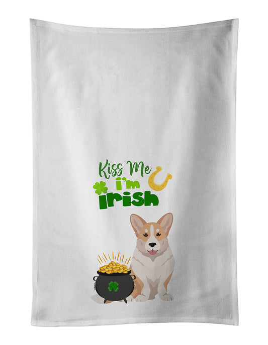 Buy this Fawn Cardigan Corgi St. Patrick's Day Kitchen Towel Set of 2