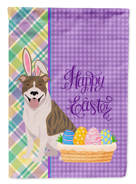 Buy this Fawn Brindle Pit Bull Terrier Easter Garden Flag