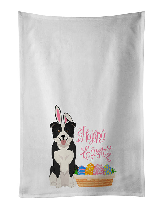 Buy this Black and White Border Collie Easter Kitchen Towel Set of 2