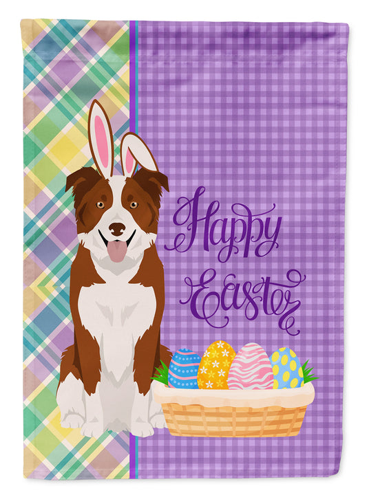 Buy this Red and White Border Collie Easter Garden Flag