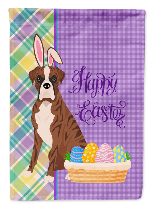 Buy this Natural Eared Red Brindle Boxer Easter Garden Flag