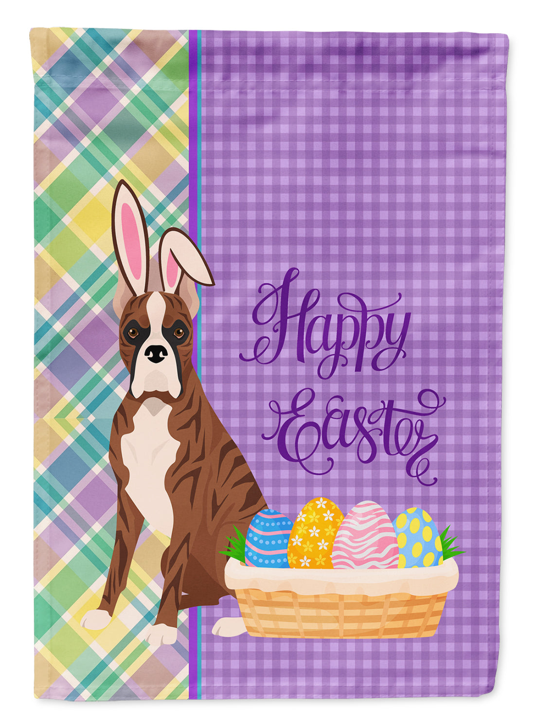 Buy this Red Brindle Boxer Easter Garden Flag