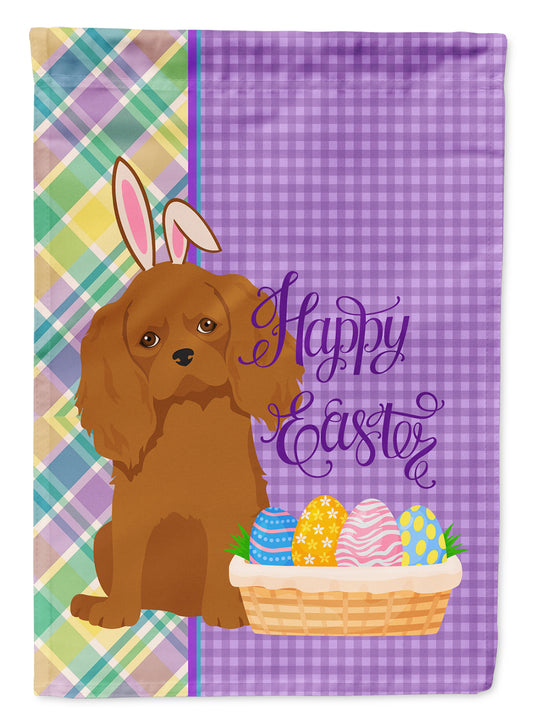 Buy this Ruby Cavalier Spaniel Easter Garden Flag